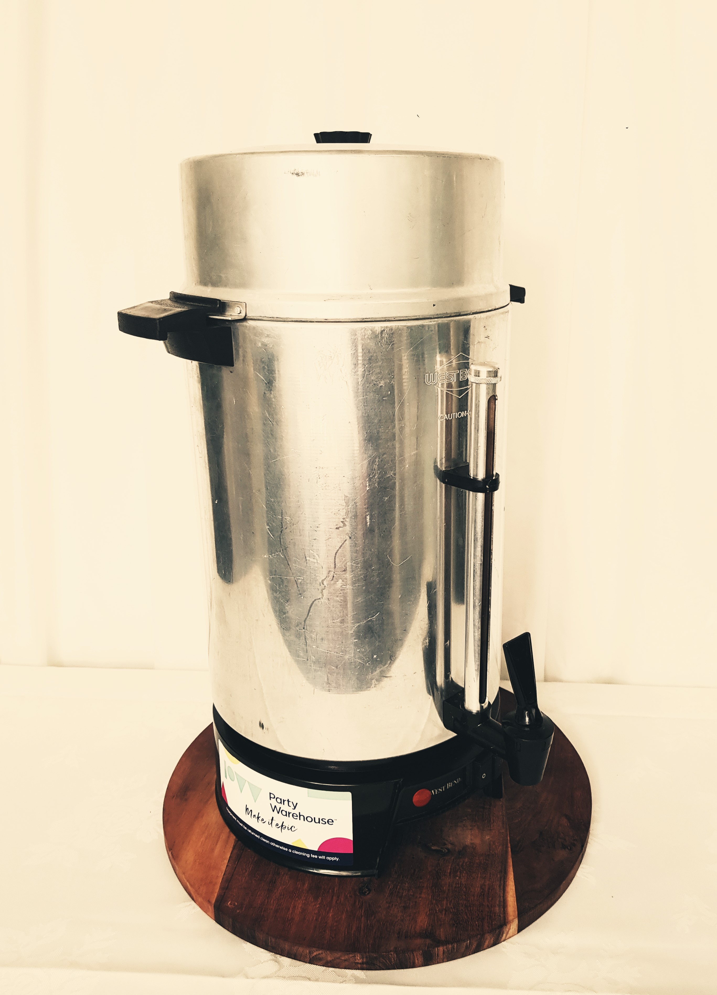 Clean coffee clearance urn